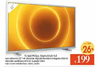 Galassia Philips Tv led 32phs5525 hd offerta