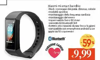 Galassia Xiaomi mi smart band 4c offerta