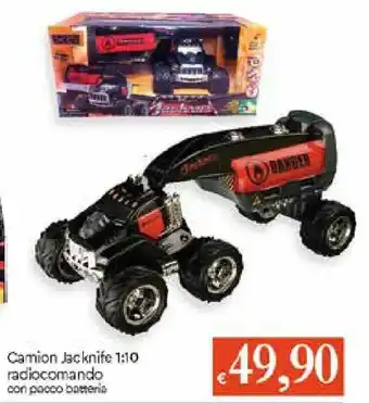 Camion Jacknife 1:10 radiocomando con pacco batterie