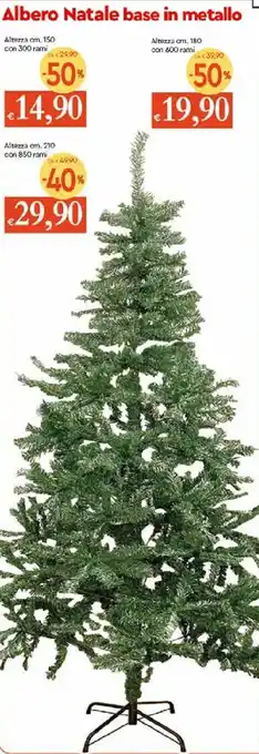 Galassia Albero Natale base in metallo 150cm. con 300 rami offerta