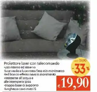 Galassia Proiettore laser con telecomando offerta