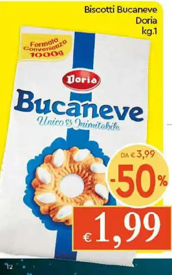 Galassia Doria Biscotti Bucaneve 1kg. offerta
