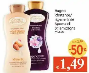 Galassia Spuma di Sciampagna Bagno idratante/rigenerante 650ml offerta