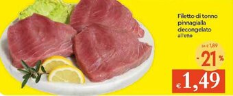 Galassia Filetto di tonno pinnagialla decongelato offerta