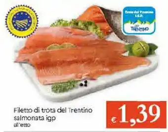 Galassia Filetto di trota del Trentino salmonata igp offerta