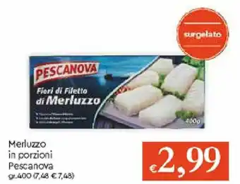 Galassia Pescanova Merluzzo in porzioni 400gr offerta