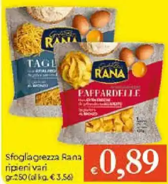 Galassia Rana Sfogliagrezza ripieni vari 250gr offerta