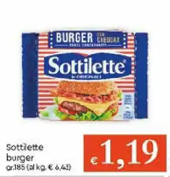 Galassia Sottilette burger 185gr offerta