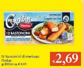 Galassia Findus 12 Bastoncini di merluzzo 300g offerta