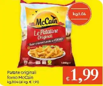 Galassia McCain Patate originali forno 1,04kg offerta