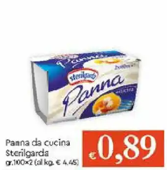 Galassia Sterilgarda Panna da cucina 100g x 2 offerta
