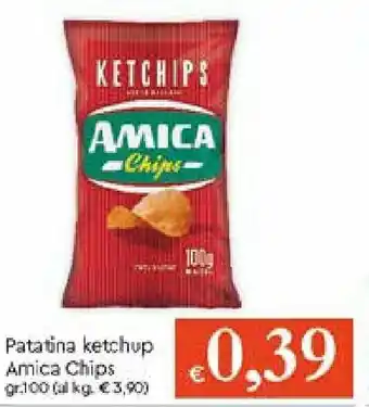 Galassia Amica Chips Patatina ketchup 100g offerta