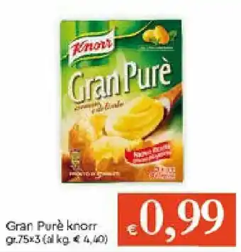 Galassia Knorr Gran Purè 75x3 gr offerta