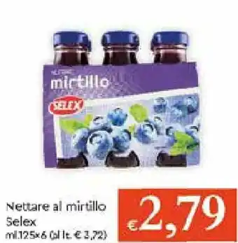 Galassia Selex Nettare al Mirtillo 125x6ml offerta