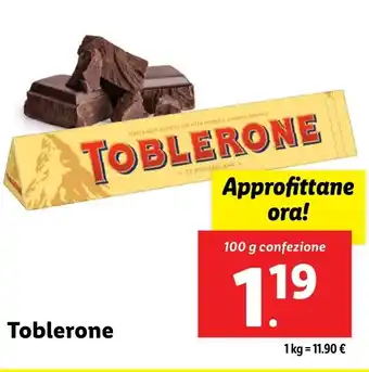 Lidl Toblerone offerta