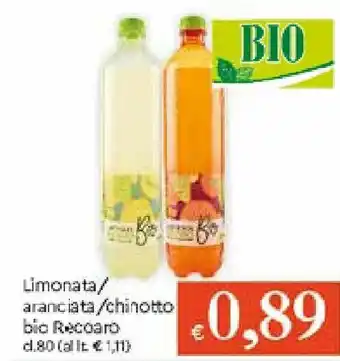 Galassia Limonata/Aranciata/Chinotto bio Recoaro 80cl offerta