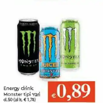 Galassia Monster Energy Drink tipi vari 50cl offerta
