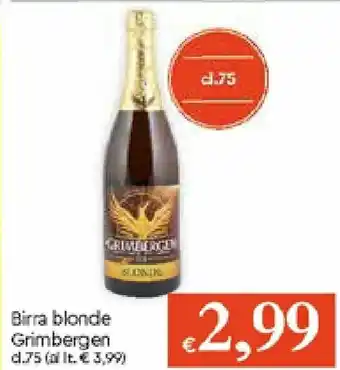 Galassia Grimbergen Birra Blonde 75cl offerta