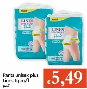 Galassia Lines Pants Unisex Plus tg.m/l 7pz offerta