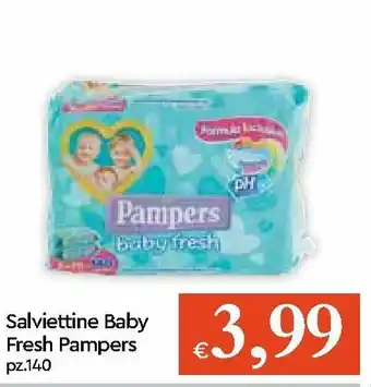 Galassia Pampers Salviettine Baby Fresh 140pz offerta