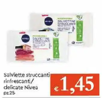 Galassia Nivea Salviette Struccanti Rinfrescanti/Delicate 25pz offerta