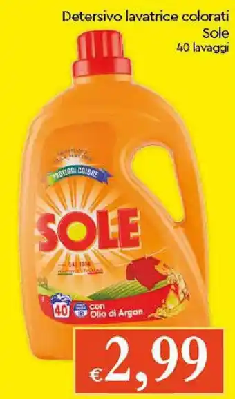Galassia Sole Detersivo Lavatrice colorati 40 lavaggi offerta