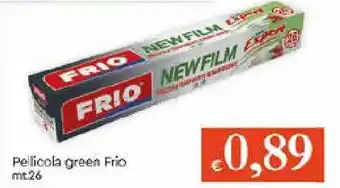 Galassia Frio Pellicola Green 26mt offerta