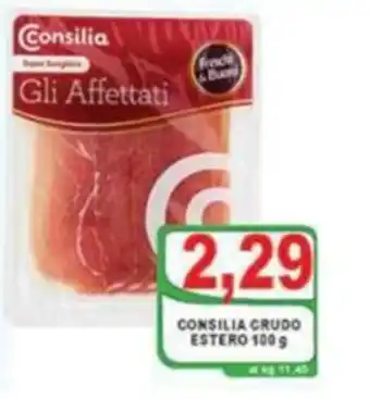 Top Supermercati Consilia Crudo Estero 100g offerta
