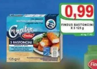 Top Supermercati Findus Bastoncini x 5 125g offerta