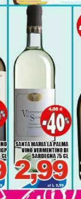 Sacoph Vino bianco offerta