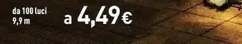 Unieuro Catena micro led a batteria da 100 luci offerta