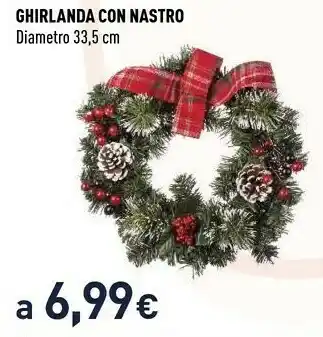 Ghirlanda con nastro