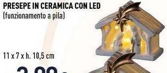 Presepe in ceramica con led