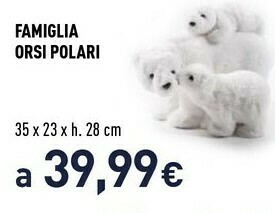 Unieuro Famiglia orsi polari offerta