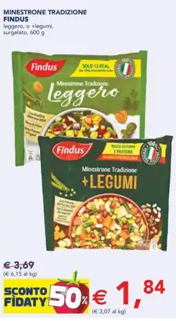 Esselunga Minestrone tradizione FINDUS offerta