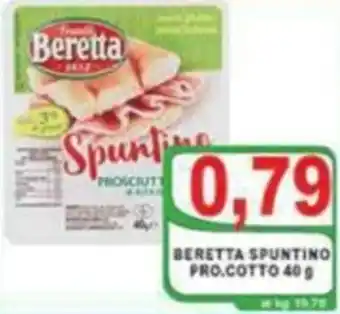 Top Supermercati Beretta Spuntino Pro. Cotto 40g offerta