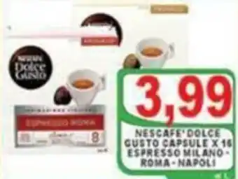 Nescafé Dolce Gusto Capsule Espresso Milano - Roma - Napoli