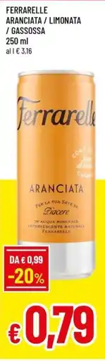 Famila Ferrarelle aranciata / limonata / gassossa offerta
