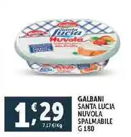 Deco Supermercati Galbani santa lucia nuvola spalmabile offerta