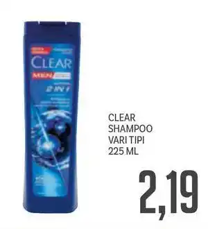 Supermercati Piccolo Clear shampoo vari tipi offerta