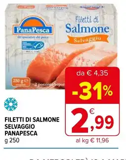 Iperal Filetti di salmone selvaggio panapesca offerta