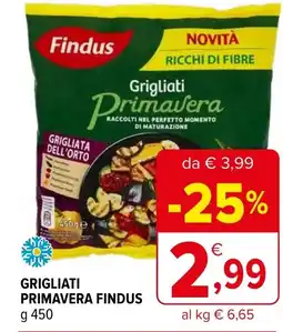 Iperal Grigliati primavera findus offerta