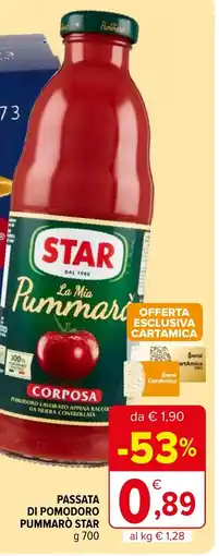 Iperal Passata di pomodoro pummarò STAR offerta