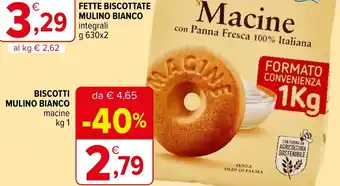 Iperal Biscotti mulino bianco macine offerta