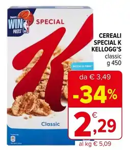 Iperal Cereali special k kellogg's offerta
