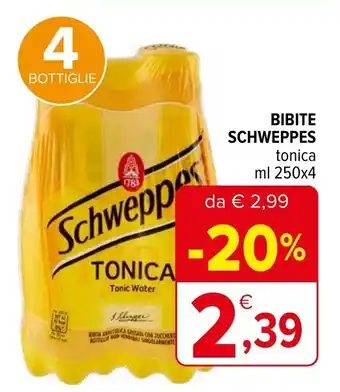 Iperal Bibite schweppes tonica offerta