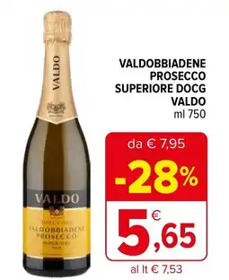 Iperal Valdobbiadene prosecco superiore docg VALDO offerta