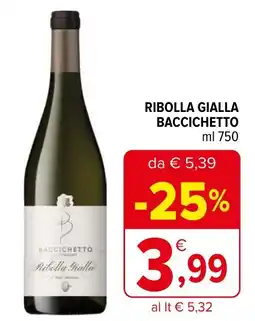 Iperal Ribolla gialla baccichetto offerta