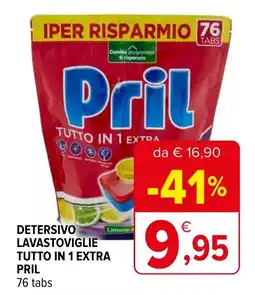Iperal Detersivo lavastoviglie tutto in 1 extra PRIL offerta