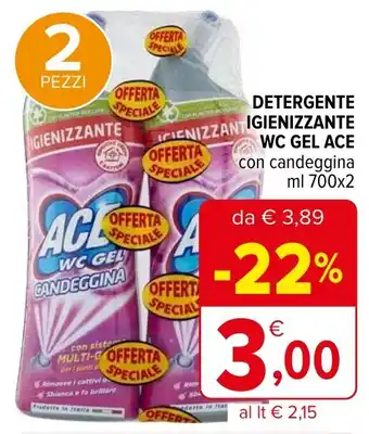 Iperal Detergente igienizzante wc gel ACE offerta